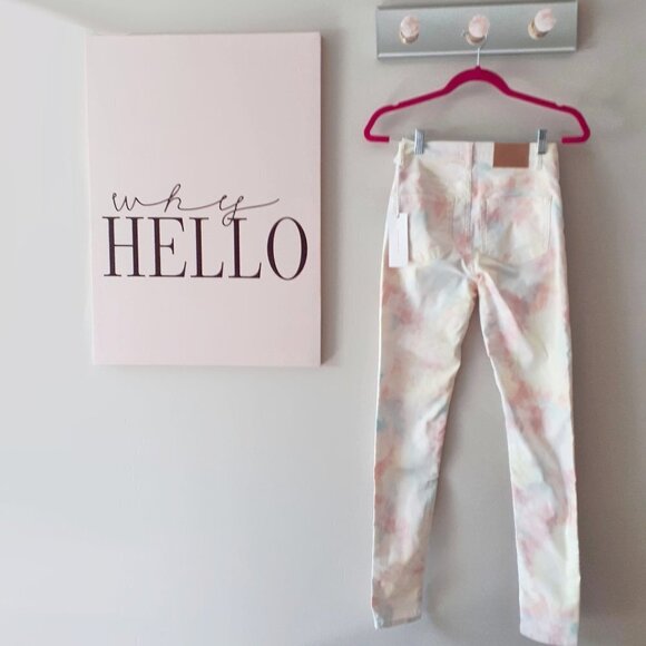 NWT French Connection tie dye print high waist skinny jeans - Picture 8 of 8